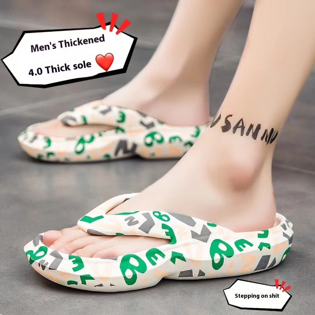 Non-slip Wear-resistant And Deodorant Soft Bottom Beach Flip-flops Casual Sandals nyaabs.com