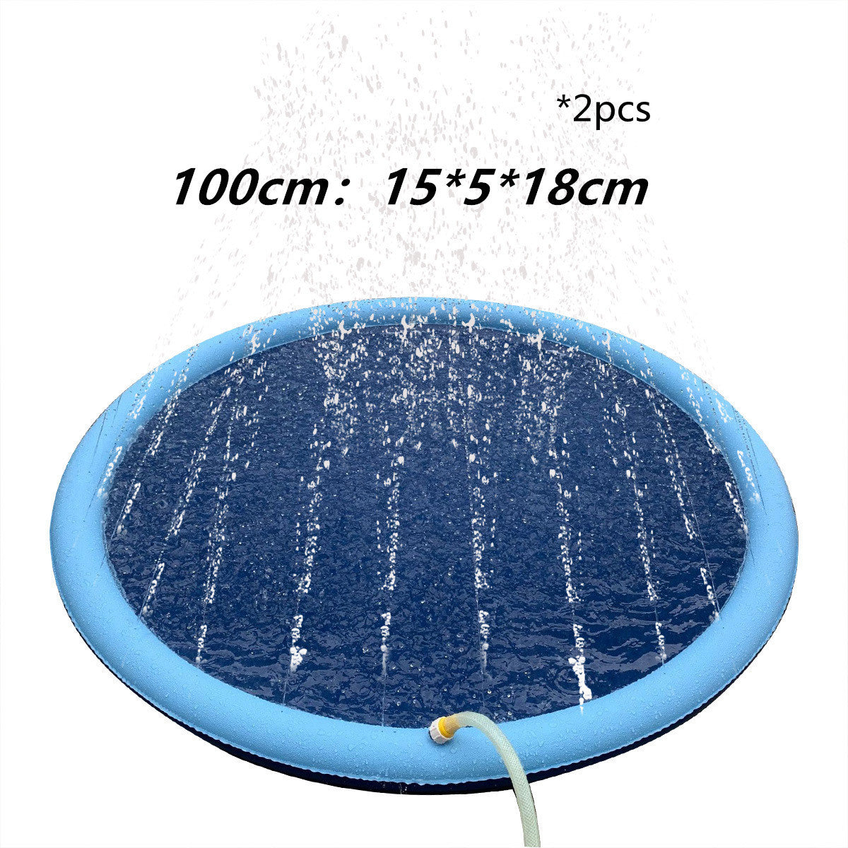 Non-Slip Splash Pad For Kids And Pet Dog Pool Summer Outdoor Water Toys Fun Backyard Fountain Play Mat - Nyaabs