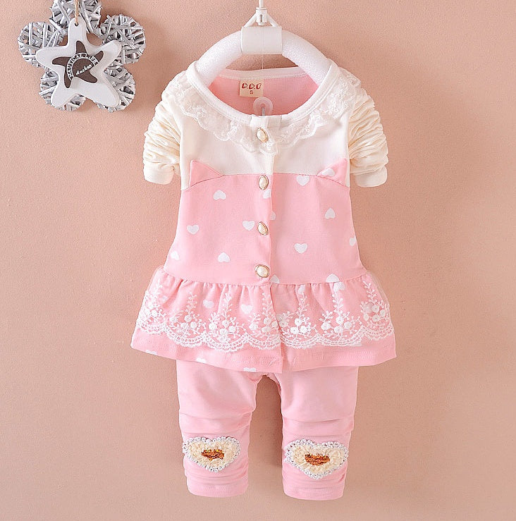 BibiCola Baby Girls Clothing Sets Toddle Tracksuits Kids Tops   Pants 2pcs Tracksuits Kids Girls Clothes Baby Girl Clothes Set - Nyaabs