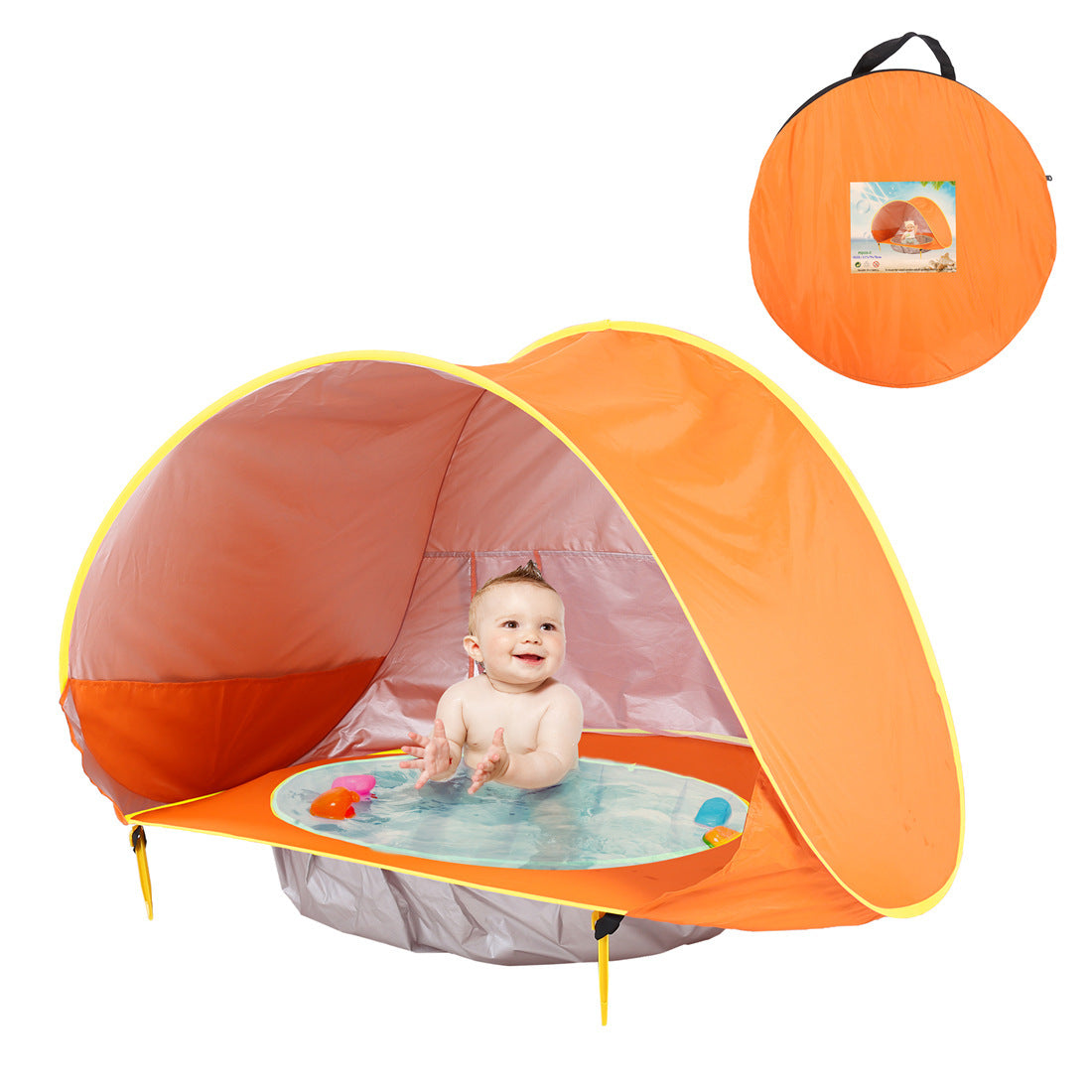 Baby Beach Tent Kids Outdoor Camping Easy Fold Up Waterproof  Up Sun Awning Tent UV-protecting - Nyaabs