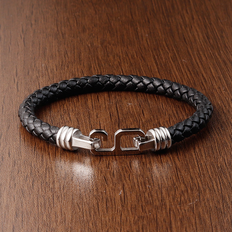 Fashion Personality Leather Bracelet Men - Nyaabs