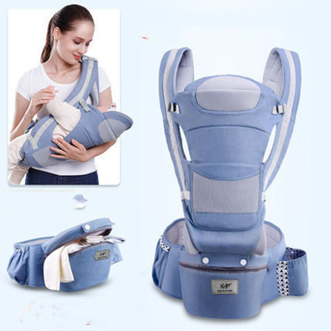 Ergonomic Baby Carrier Infant Baby Hipseat Carrier 3 In 1 Front Facing Ergonomic Kangaroo Baby Wrap Sling - Nyaabs