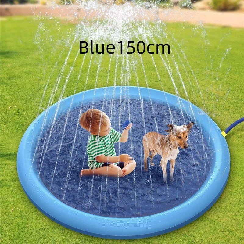 Non-Slip Splash Pad For Kids And Pet Dog Pool Summer Outdoor Water Toys Fun Backyard Fountain Play Mat - Nyaabs