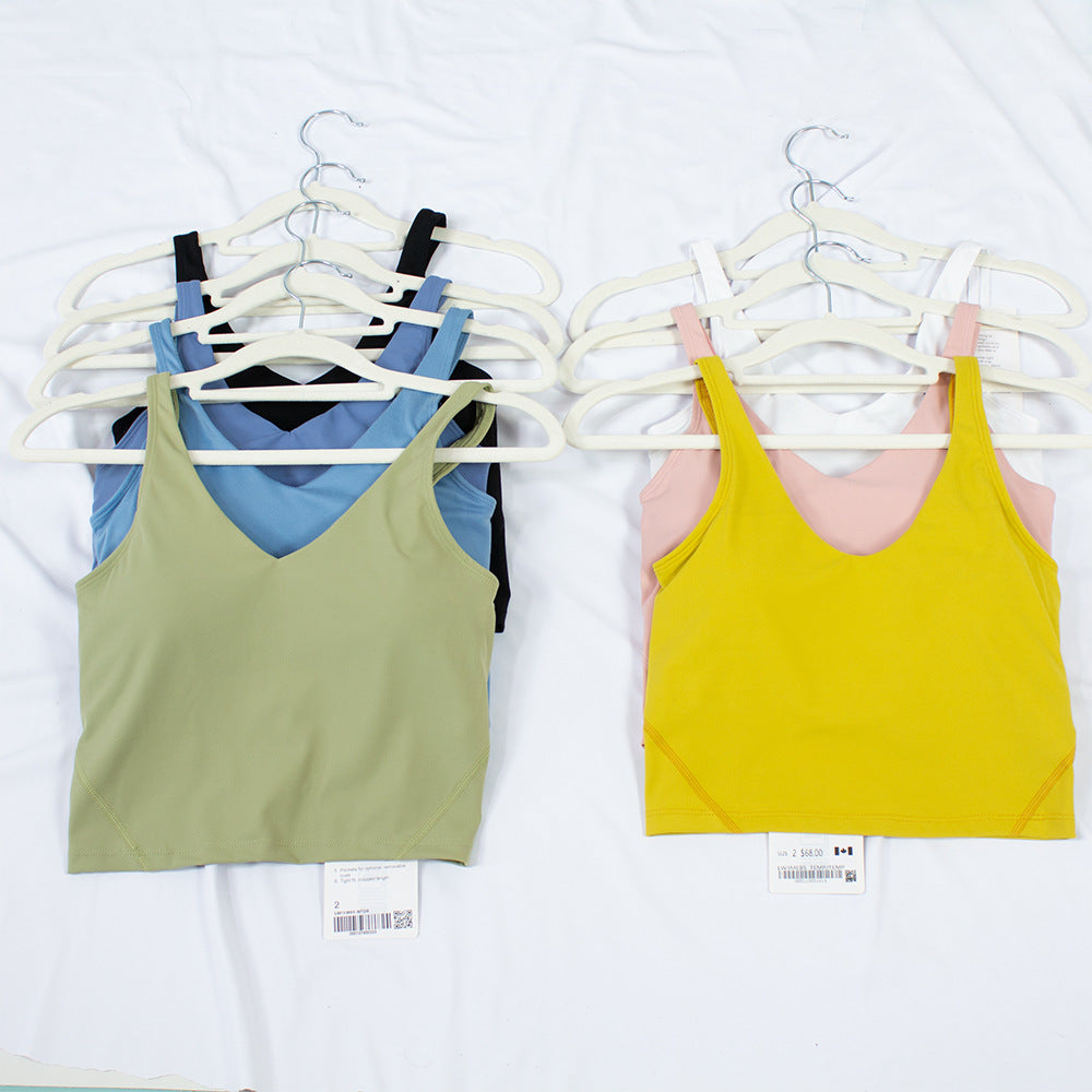 Ladies U Shape Sports Vest Yoga Wear - Nyaabs