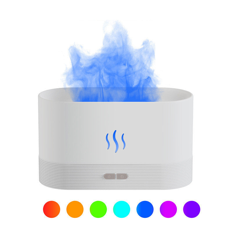 Aroma Diffuser With Flame Light Mist Humidifier Aromatherapy Diffuser With Waterless Auto-Off Protection For Spa Home Yoga Office nyaabs.com