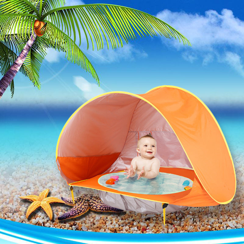 Baby Beach Tent Portable Shade Pool UV Protection Sun Shelter For Infant Outdoor Toys Child Swimming Pool Play House Tent Toys - Nyaabs