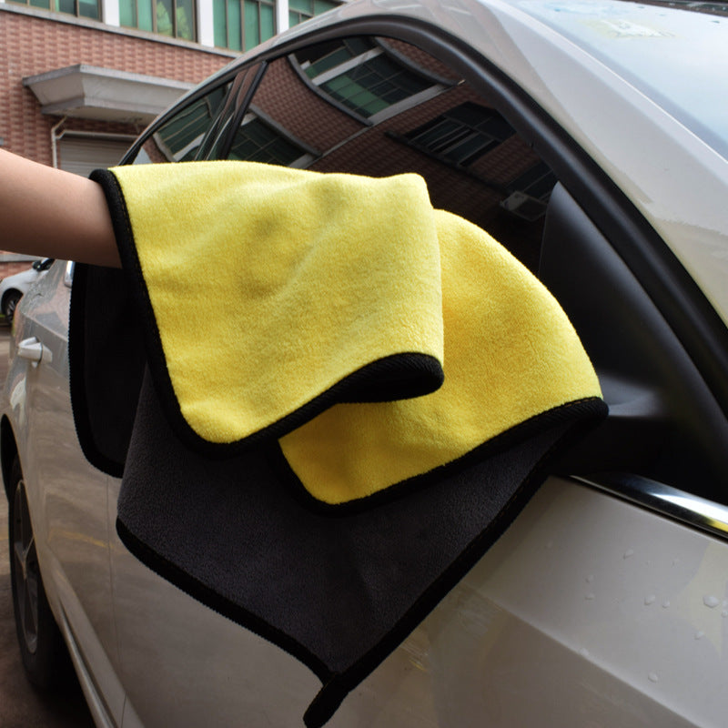 Two-color Couble-sided Car Dual-use Cleaning Car Wash Towel - Nyaabs