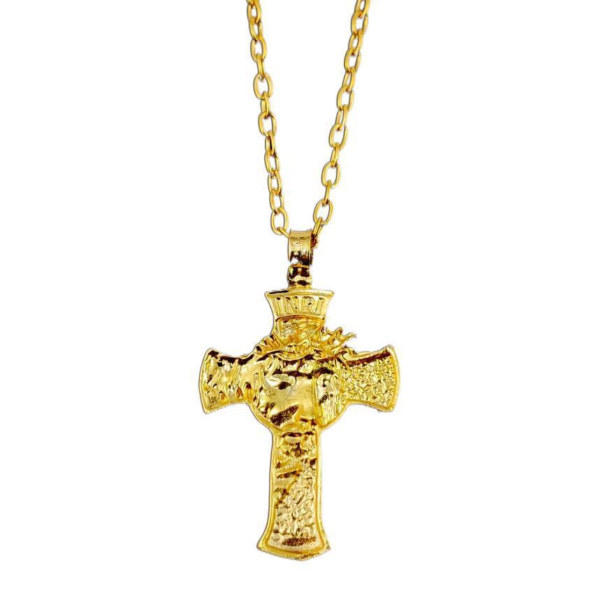 New Thorns Jesus Cross Necklace For Men - Nyaabs