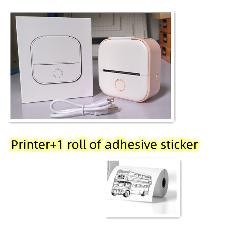 Portable Mini Thermal Label Printer Home Photo Printer Student Wrong Question Printer Bluetooth Mini Label Printer Price Tag nyaabs.com