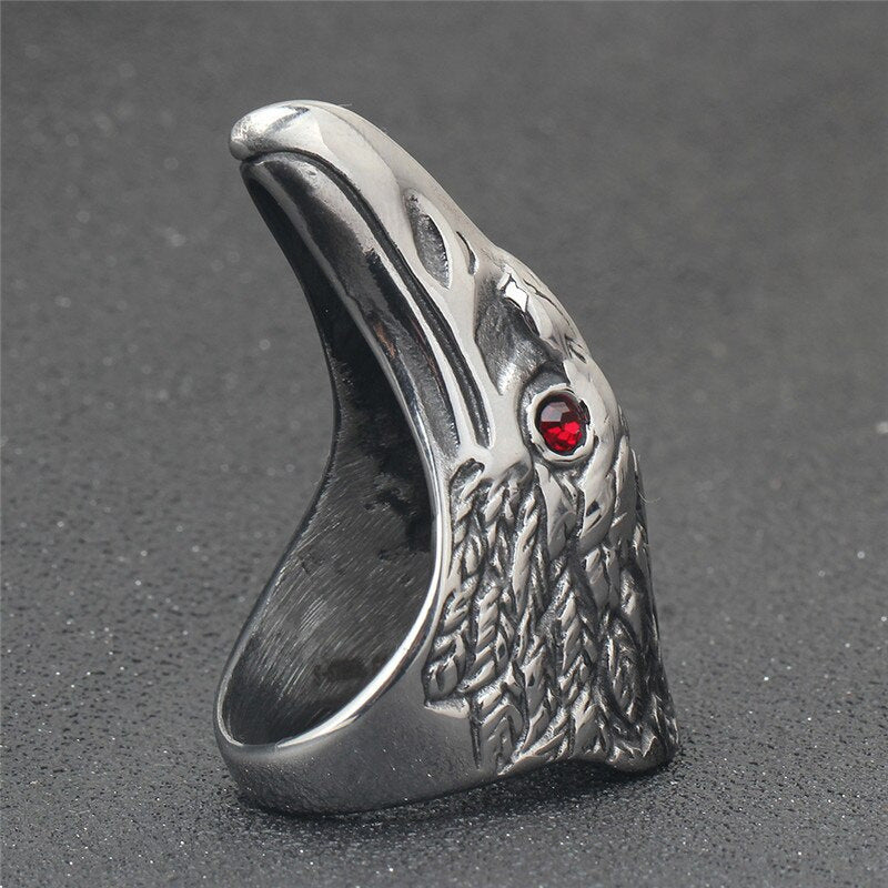 Metal Punk Eagle Animal Ring Men - Nyaabs