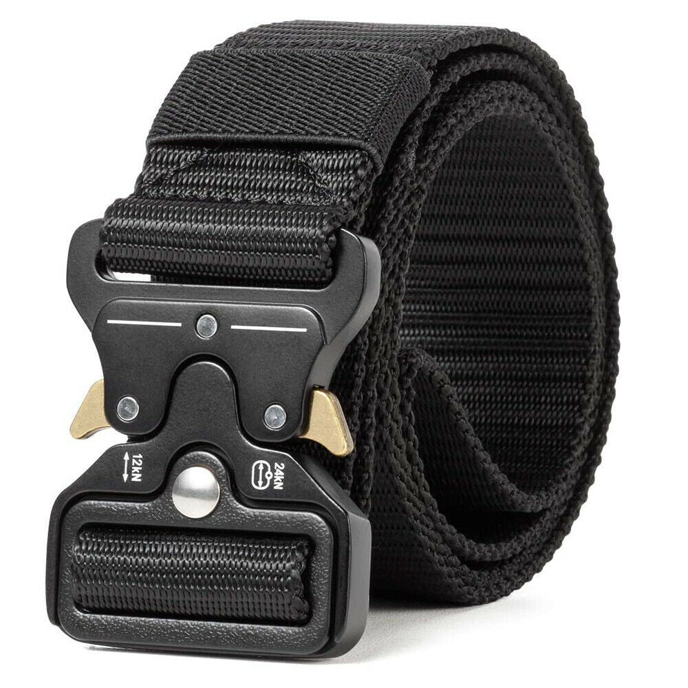 Military Tactical Belt Heavy Duty Security Guard Working Utility Nylon Waistband - Nyaabs