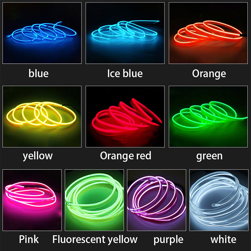 Car Led Strip Light For Neon Party Decoration Light Bicycle Dance Lamp 12V Waterproof USB Strips Lamps - Nyaabs