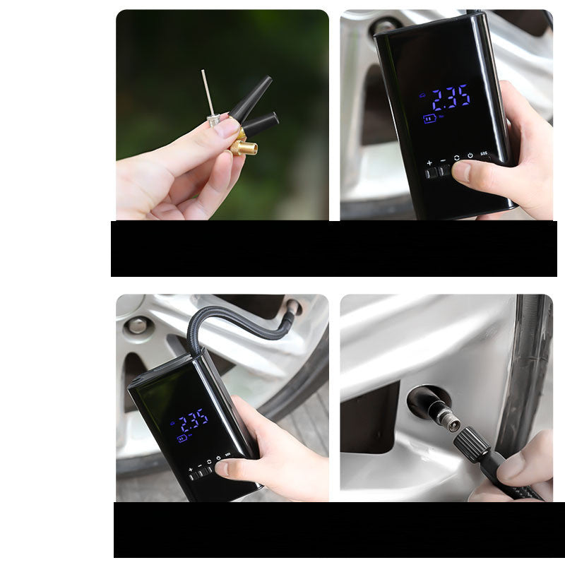 Car Mini Portable Electric Smart Wireless Digital Inflator - Nyaabs