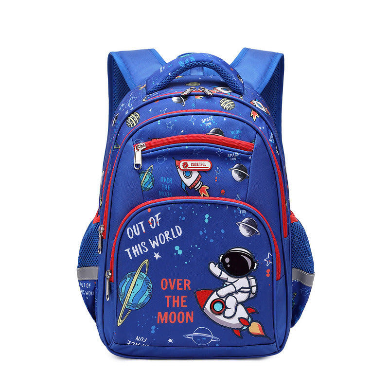 Primary School Boys Large Capacity Children's Backpack Space Schoolbag - Nyaabs