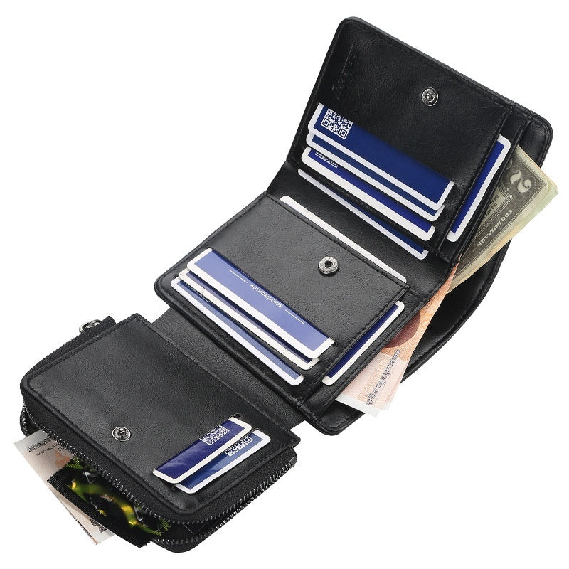 Men's Wallet Short Business Multi Card Slots Wallet - Nyaabs