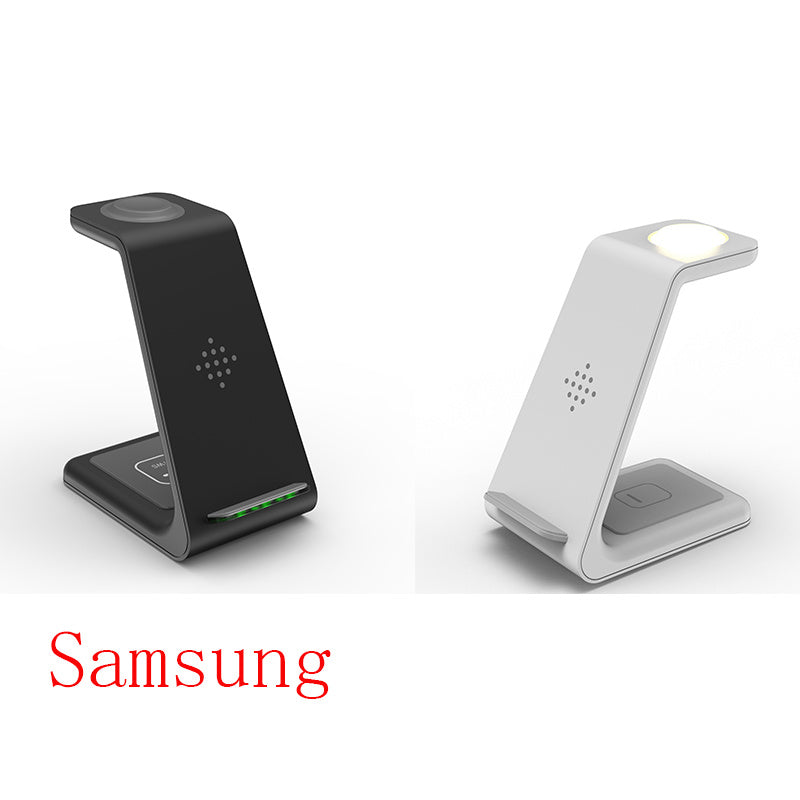 3 In 1 Fast Charging Station Wireless Charger Stand Wireless Quick Charge Dock For Phone Holder - Nyaabs