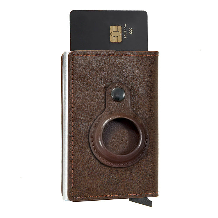 Multifunctional Card Holder Airtag Men's Short Card Holder Wallet Air Tag - Nyaabs