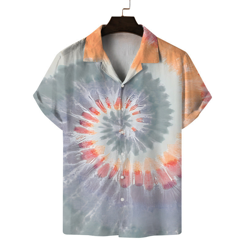 Men's Creative Digital Printing Casual Beach Shirt nyaabs.com