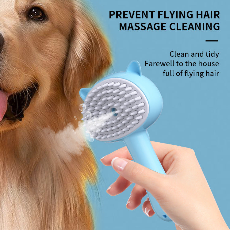 Hair Cleaning Brush With Mist Multifunctional Cat Grooming Brush Rechargeable Self Cleaning Slicker Brush For Pets Dogs & Catsb Pet Products - Nyaabs