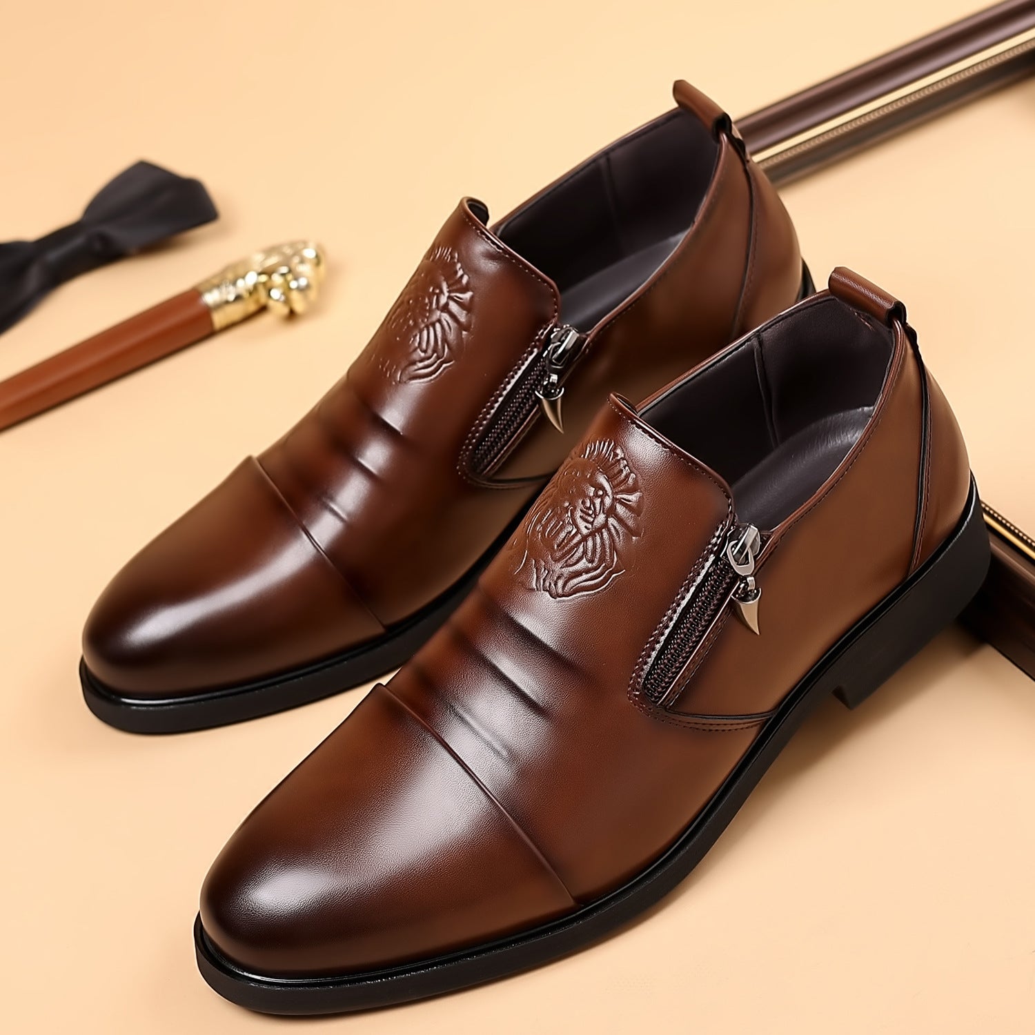 Men's Three-joint Casual Leather Shoes nyaabs.com