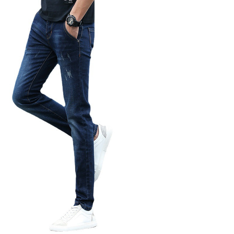 Spring Jeans Male Slim-fitting Ankle-tied - Nyaabs