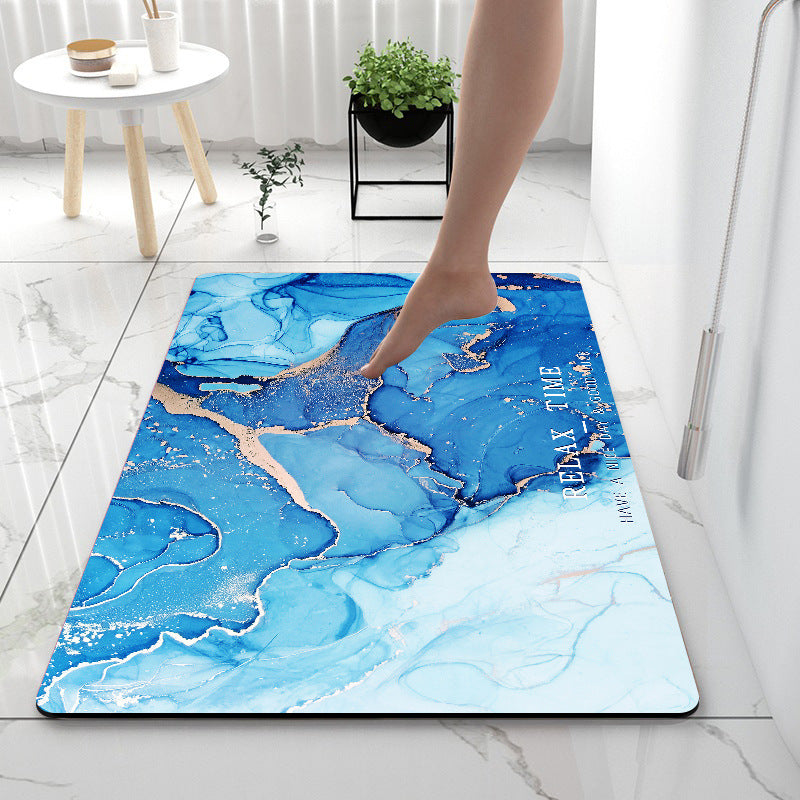 Home Gadget Anti-Slip Mat Super Absorbent Bathroom Floor Mat Diatom Mud Suitable For Kitchen Toilet - Nyaabs