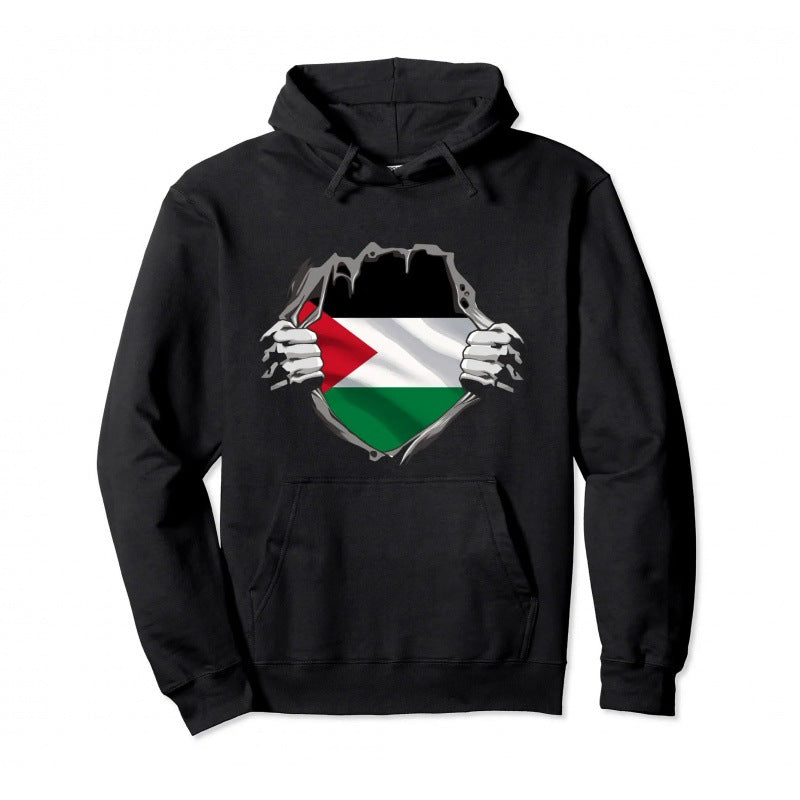 Palestine Pullover Hoodie Warm Hoodie Fashion Hip Hop Street Wear Pullover Men Women Casual Sweatshirt - Nyaabs