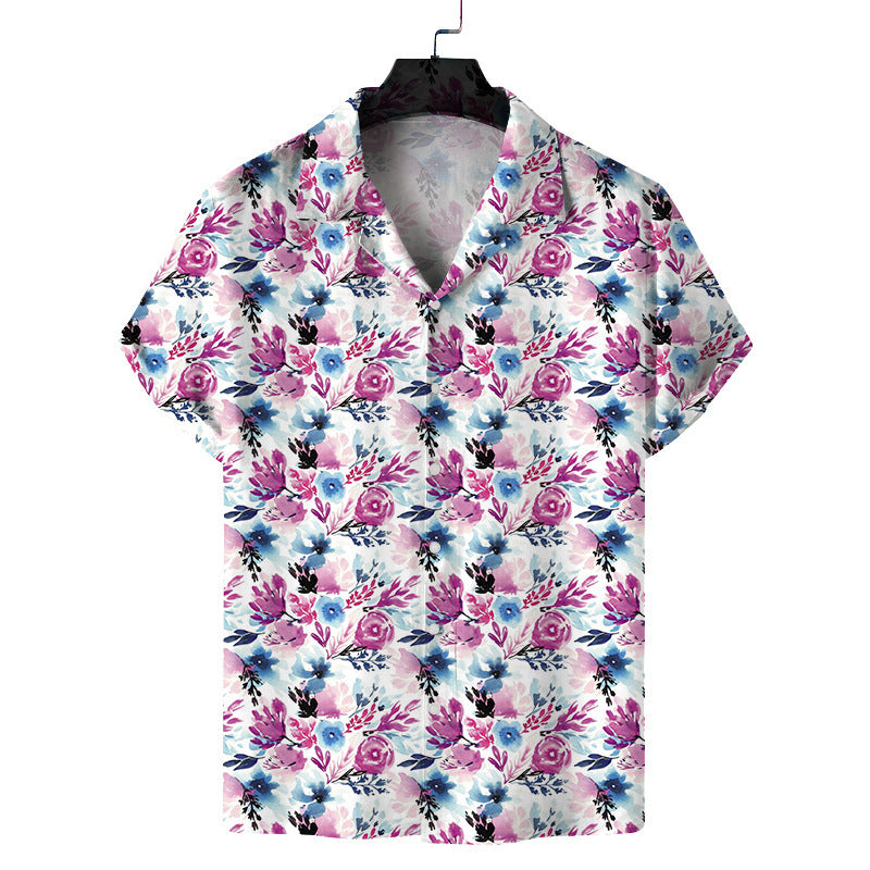 Men's Creative Digital Printing Casual Beach Shirt nyaabs.com