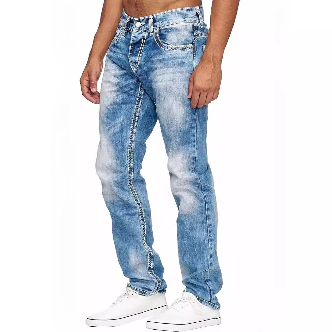 European And American Straight Men's Jeans - Nyaabs