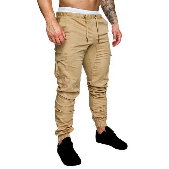 Men's Long Jogging Multi-pocket Trousers - Nyaabs