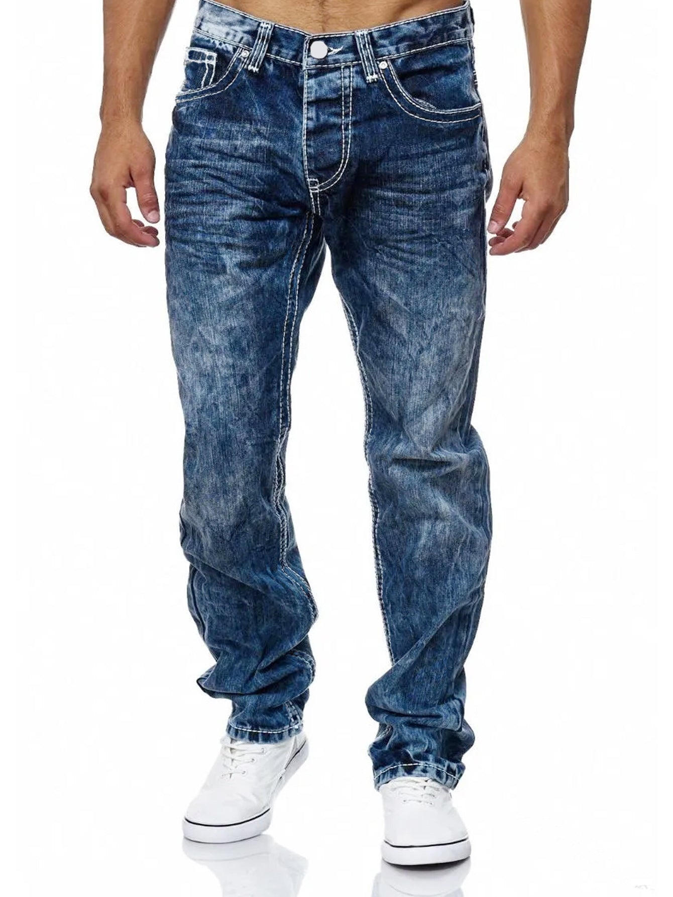 European And American Straight Men's Jeans - Nyaabs