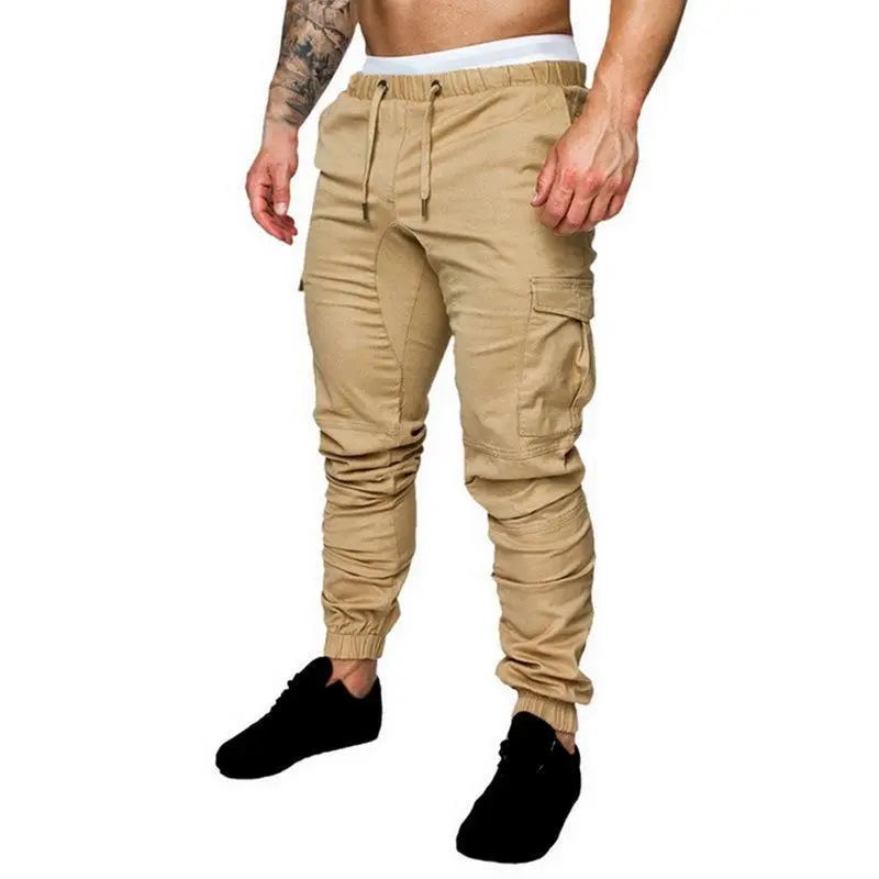 Men's Long Jogging Multi-pocket Trousers - Nyaabs