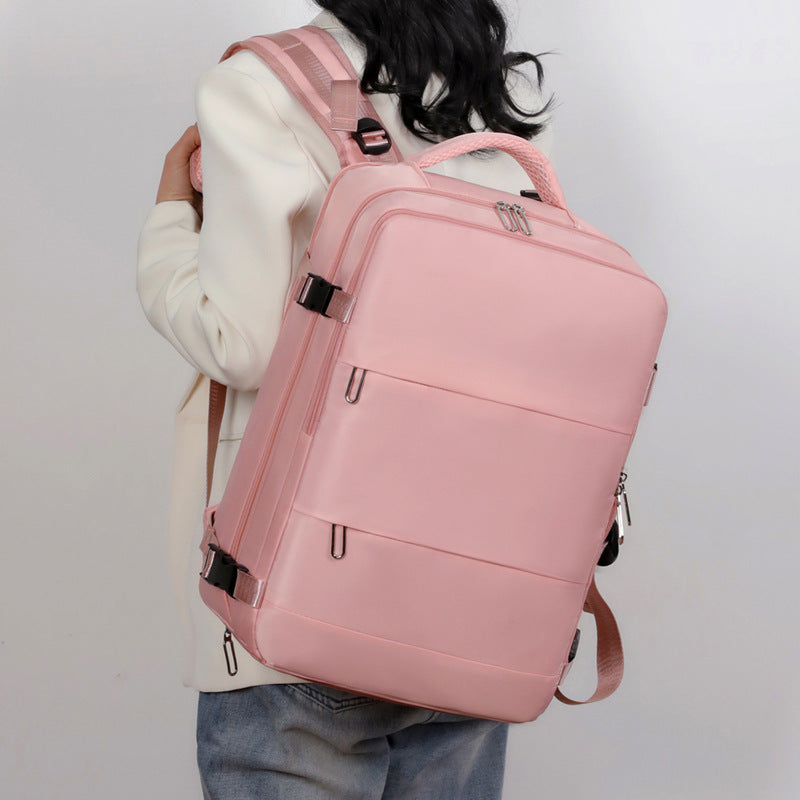 New Travel Backpack Female Large-capacity Dry And Wet Luggage Travel Bags Computer Backpack College Students Bag - Nyaabs