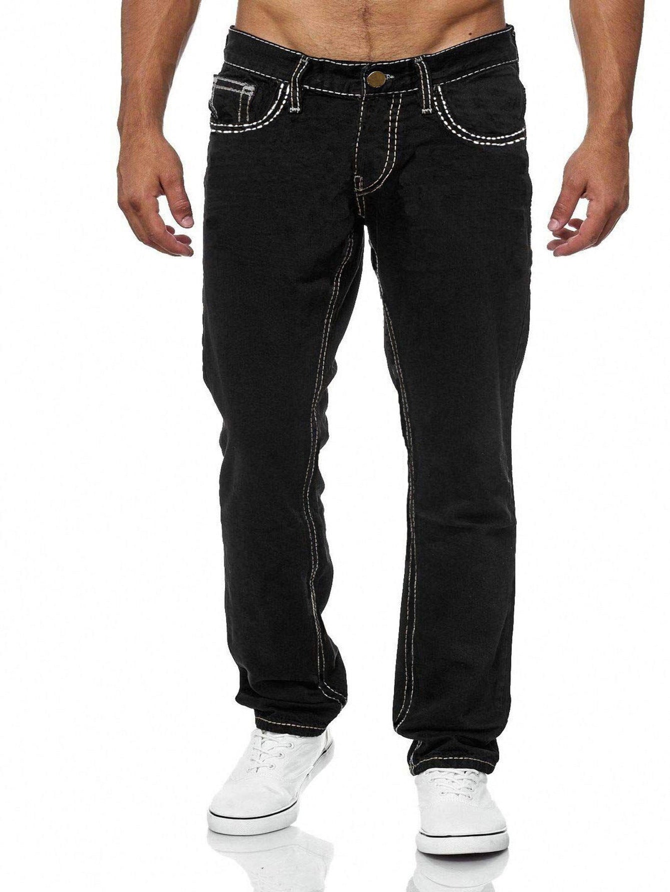 European And American Straight Men's Jeans - Nyaabs