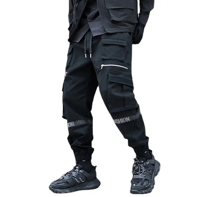 Men's Loose Plus Size Mechanical Style Trousers - Nyaabs