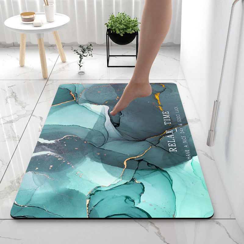 Home Gadget Anti-Slip Mat Super Absorbent Bathroom Floor Mat Diatom Mud Suitable For Kitchen Toilet - Nyaabs