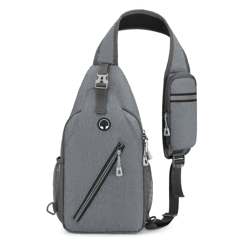 New Multifunctional Men's Shoulder Crossbody Bag Male Hard-Wearing Canvas Shoulder Messenger Bags Chest Bag - Nyaabs