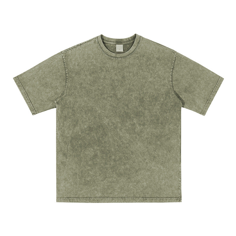 American Retro Washed T-shirt Short Sleeve - Nyaabs