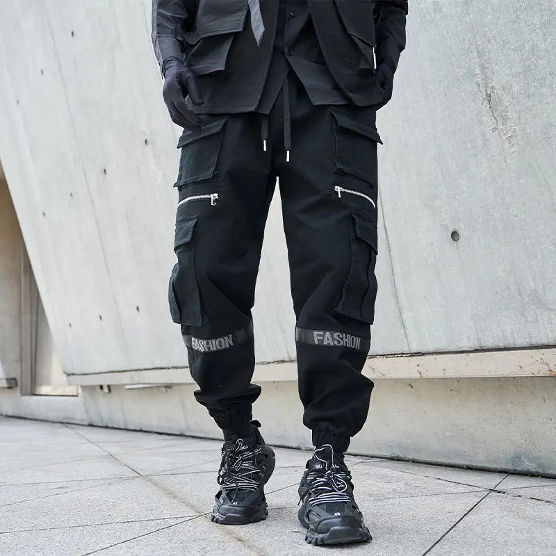 Men's Loose Plus Size Mechanical Style Trousers - Nyaabs