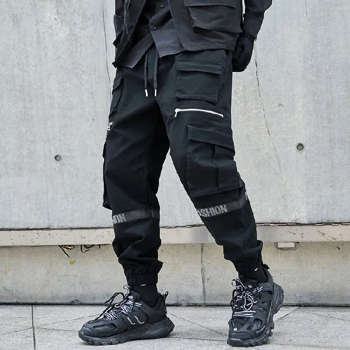 Men's Loose Plus Size Mechanical Style Trousers - Nyaabs