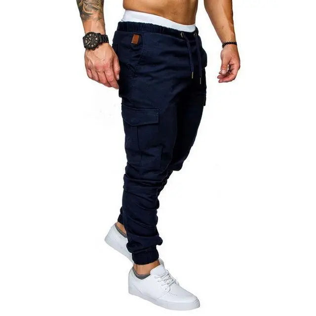 Men's Long Jogging Multi-pocket Trousers - Nyaabs