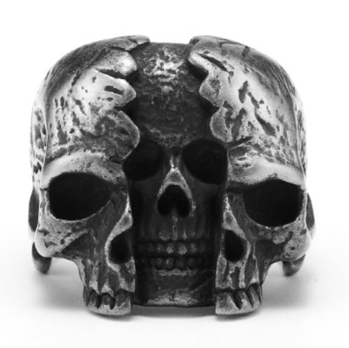 Personality Skull Men And Women Punk Ring Men - Nyaabs