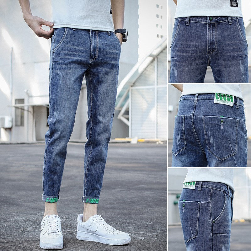 Stretch Ankle Length Casual Pants Men - Nyaabs