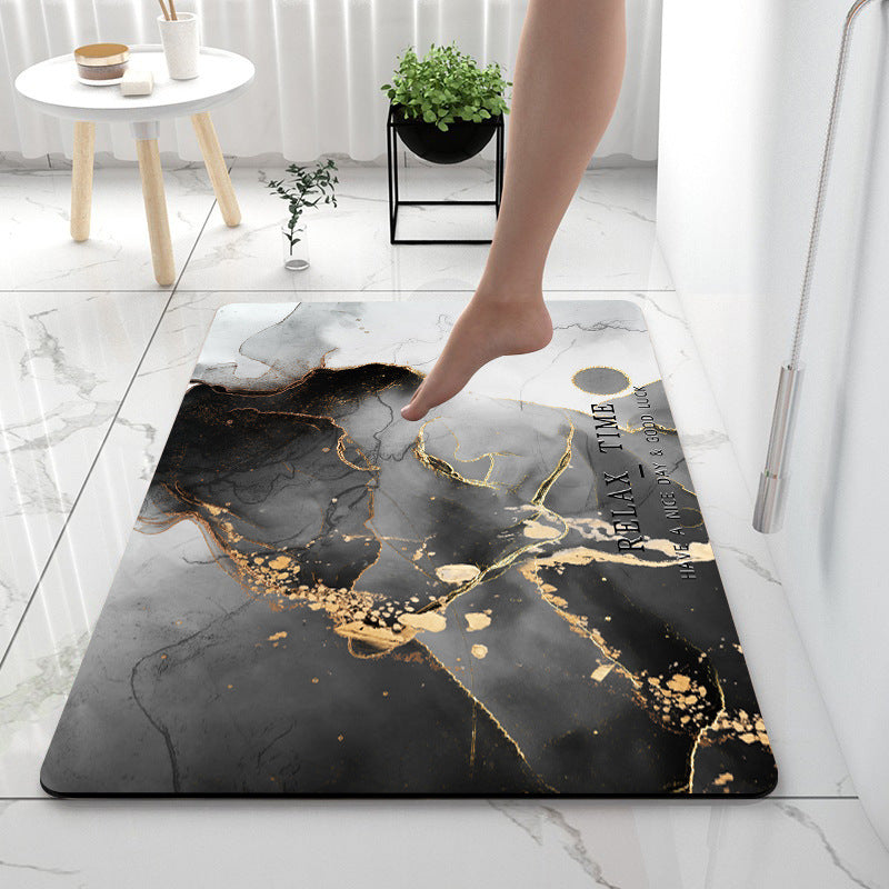 Home Gadget Anti-Slip Mat Super Absorbent Bathroom Floor Mat Diatom Mud Suitable For Kitchen Toilet - Nyaabs