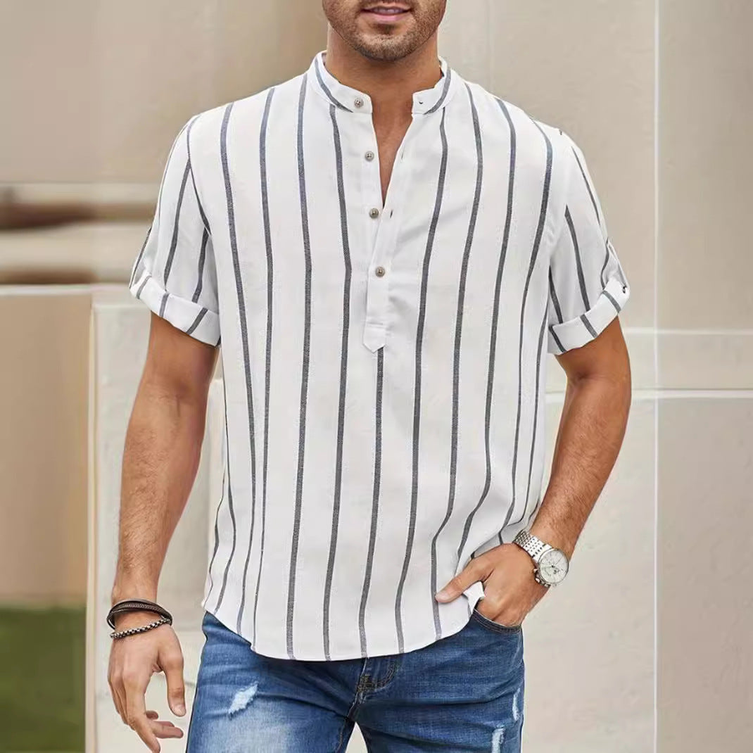 Summer Men's Clothing Short Sleeve Shirt nyaabs.com