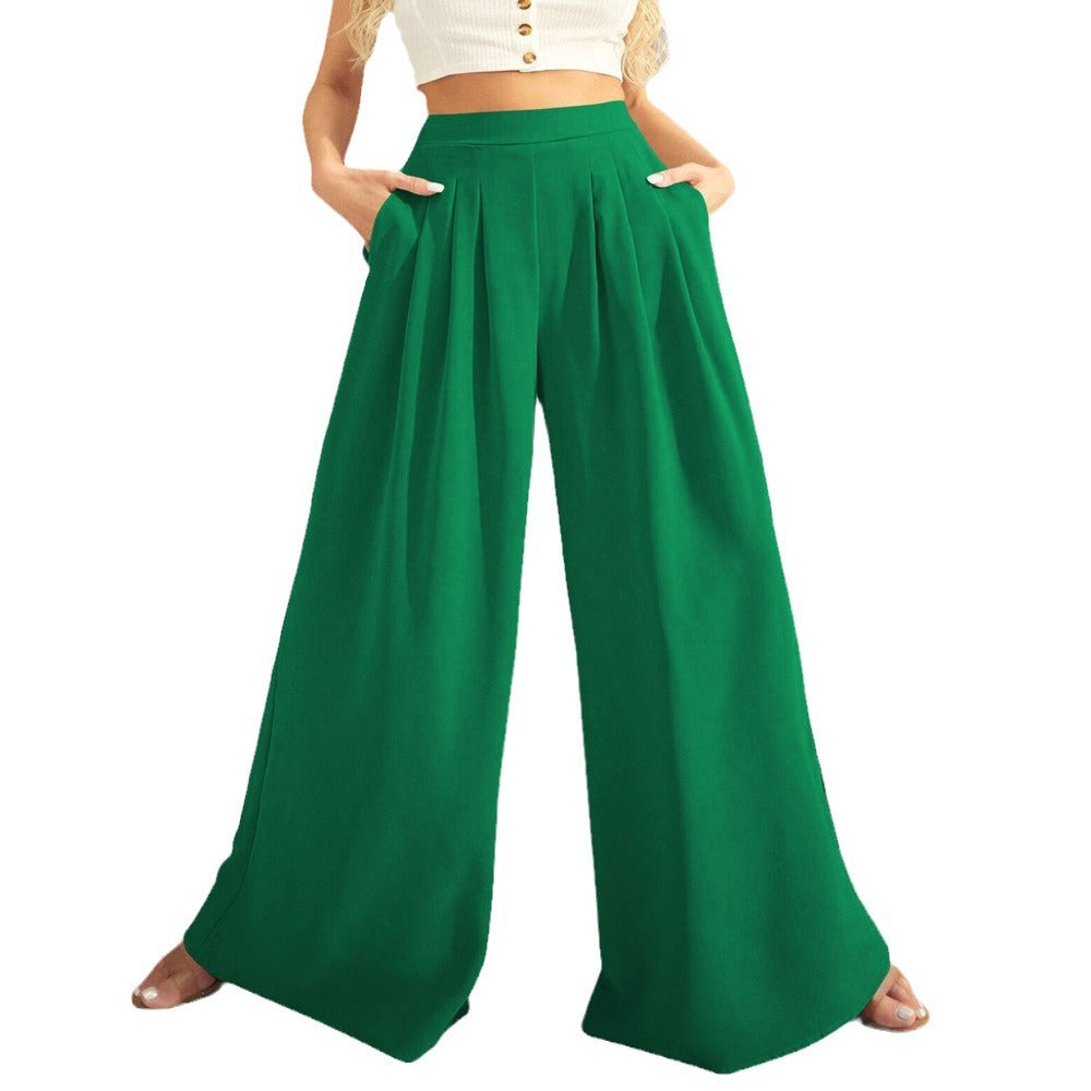 Fashion Straight Women's Wide-leg Pants Loose nyaabs.com