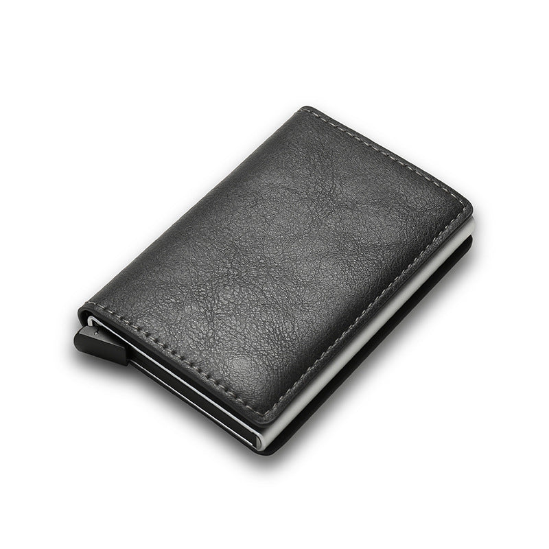 Credit Card Holder Smart Minimalist Wallet Pocket Men Women Slim Cardholder Bank Secure Creditcard Case - Nyaabs