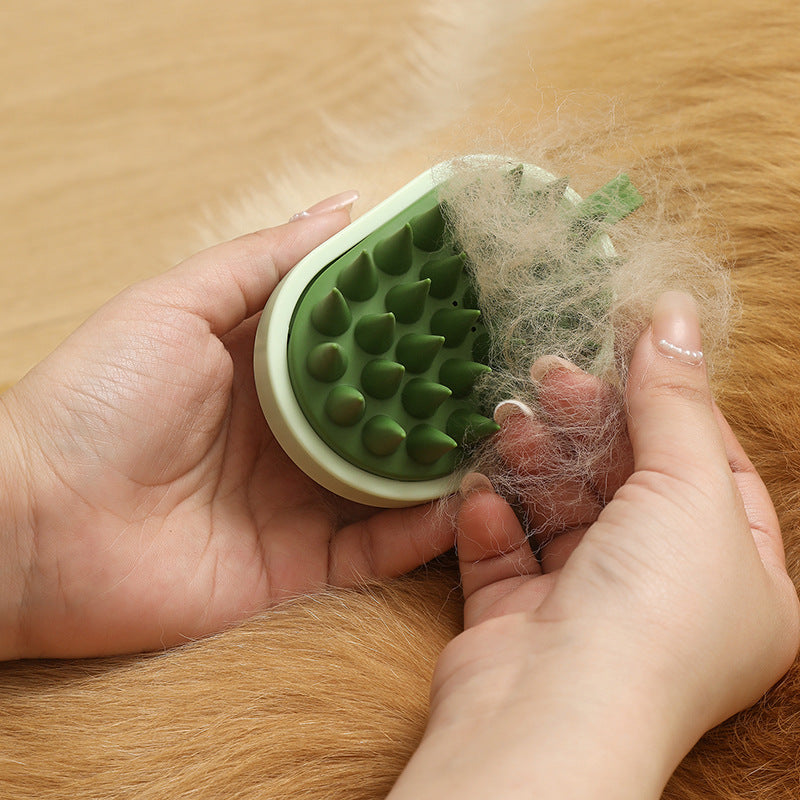 Soft Silicone Pets Hair Remover Comb Handheld Bath Shower Hair Shampoo Massage Brush For Dogs Cats Cleaning Tools Pet Products - Nyaabs