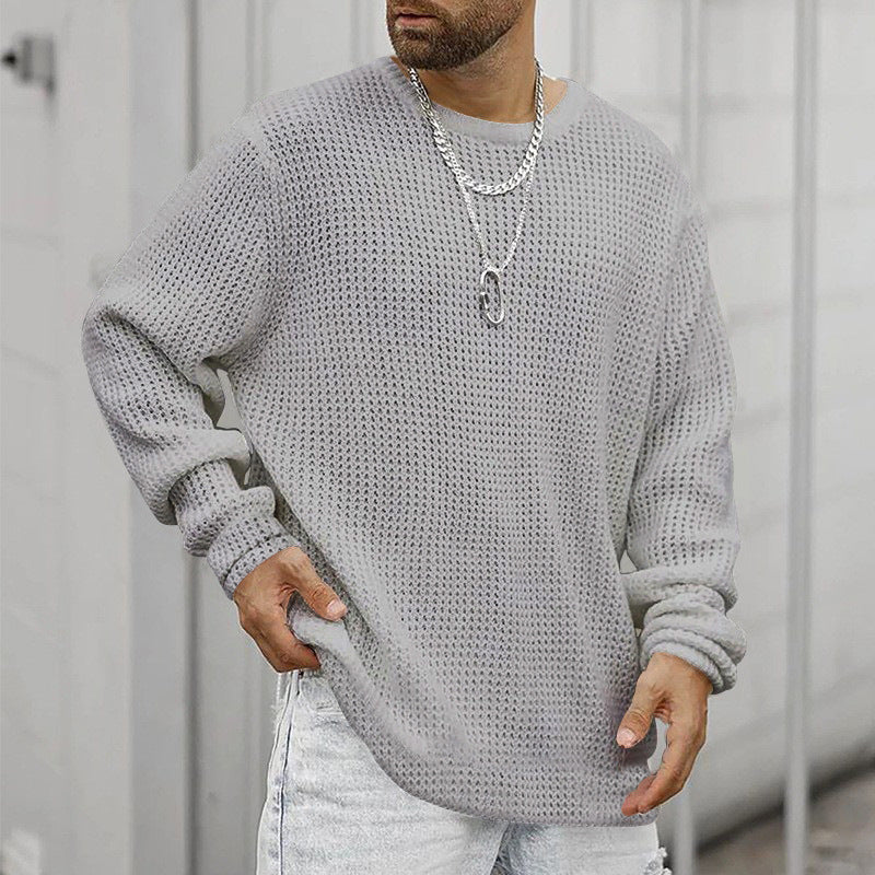 Long Sleeve Crew Neck Casual Men's Loose My Store