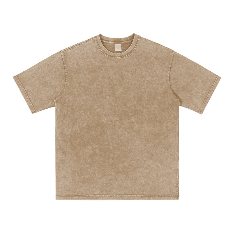 American Retro Washed T-shirt Short Sleeve - Nyaabs